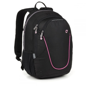 Молодежный рюкзак женский для школьников студентов и молодежи черный class=