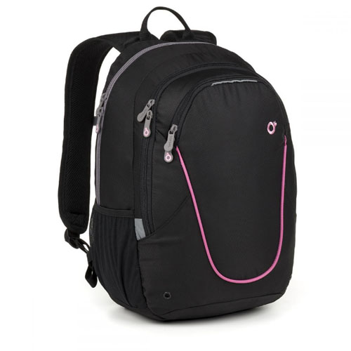 Молодежный рюкзак женский для школьников студентов и молодежи черный