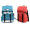 Молодежный  городской рюкзак с клапаном синий
