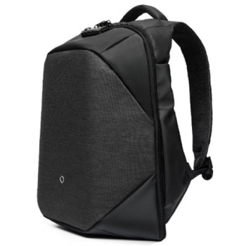 Стильный городской рюкзак с системой антивор черный class=