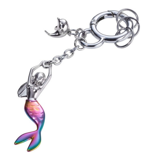 Брелок для сумки "Русалка, дельфин, радуга" Брелок для сумки "Русалка, дельфин, радуга"