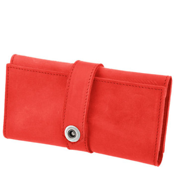 Кожаное портмоне - клатч 3 кармана Blank Note 3.0 Коралл class=