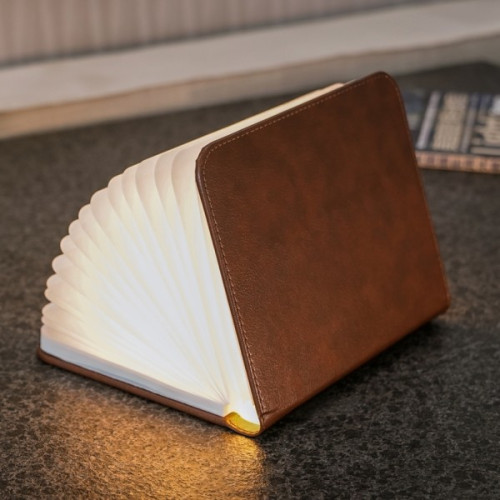 Светильник-книга Smart Book натуральная кожа