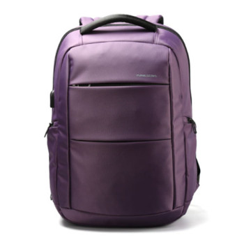 Классический городской рюкзак из водоотталкивающего материала фиолетов class=