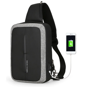 Однолямочный рюкзак антивор Mini Case с USB class=