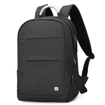 Черный рюкзак с USB Oxford Double-layer class=