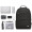 Черный рюкзак с USB Oxford Double-layer