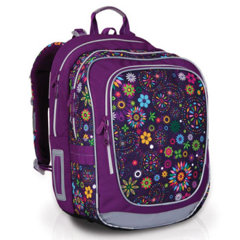 Универсальный рюкзак с двумя отделениями, с красочным рисунком цветов  class=