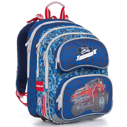 Рюкзак школьный для мальчика с 3D изображением джипа монстр-трак Рюкзак школьный для мальчика с 3D изображением джипа монстр-трак