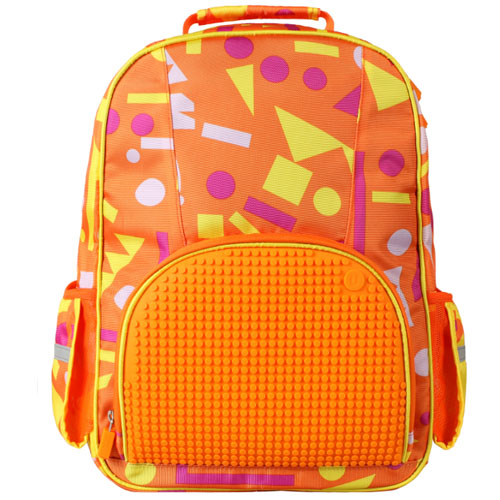 Школьный рюкзак для девочки Upixel Geometry Neverland Оранжевый