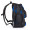 Стильный молодежный рюкзак черного цвета с синей фурнитурой