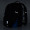 Стильный молодежный рюкзак черного цвета с синей фурнитурой