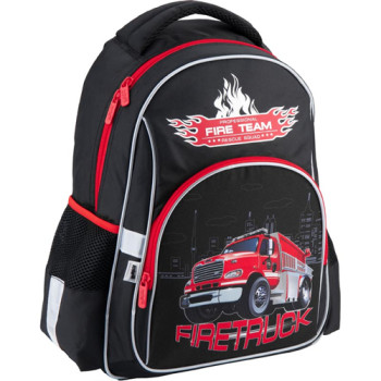 Рюкзак школьный Kite для мальчика Firetruck class=