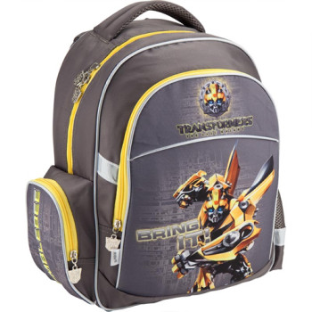 Серый рюкзак школьный Kite Transformers для первоклассника class=