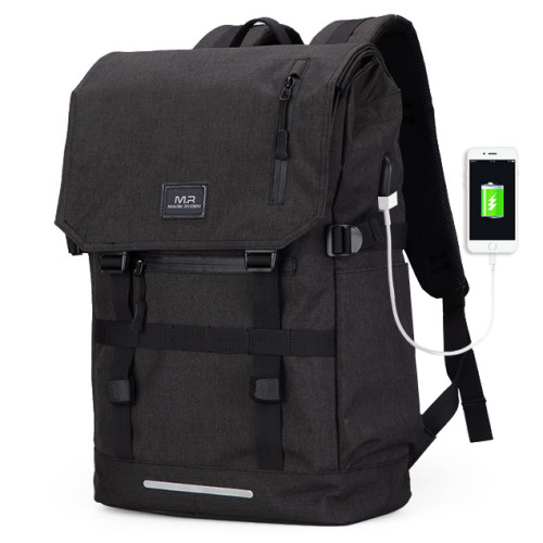 Увеличивающийся рюкзак Mark Ryden Camp Black с USB 40л