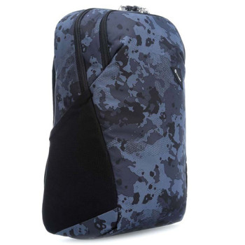 Рюкзак с максимальной защитой от карманников Vibe 20 синий камуфляж class=