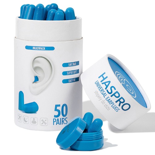 Пенные беруши для сна 50 пар Синие