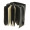 Кожаный блокнот софт-бук БланкНот "Панда: черно-белые зарисовки" с черными листами