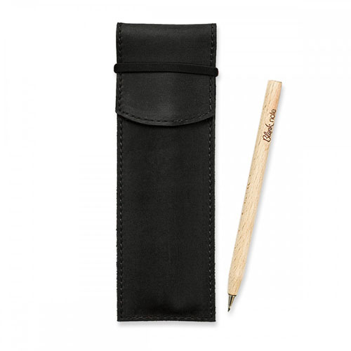 Кожаный чехол для авторучки Blank Note Графит + эко-ручка и карандаш