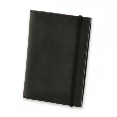 Обложка на паспорт из натуральной кожи Blank Note Цвет Графит Блокнот в подарок
