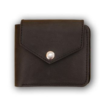 Классическое портмоне из кожи черного цвета Blank Note 4.2 (4 кармана, class=